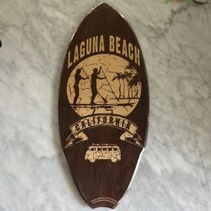 New!! Laguna Beach Wood Surfboard!! So cute!